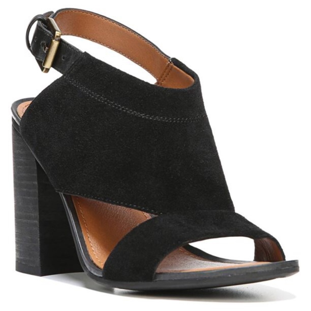 SARTO by Franco Sarto Suede Suzie Cage Sandal Heel